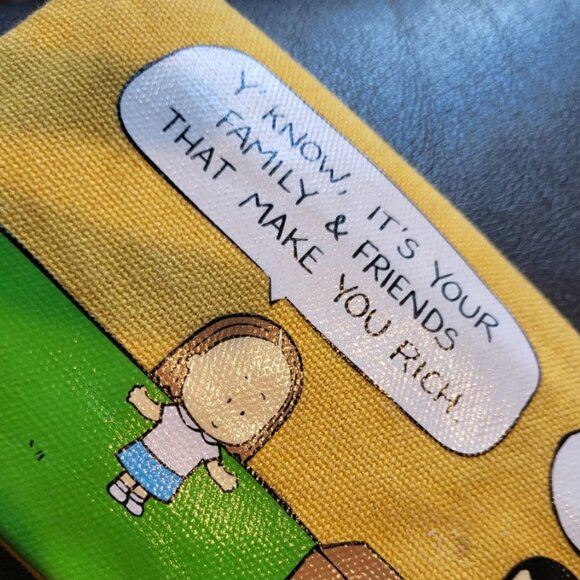 ANGRY LITTLE GIRLS Comic Wallet by Lela Lee in Yellow Sell Family - Picture 5 of 14